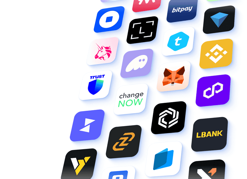 A grid of various cryptocurrency and blockchain-related app icons, each featuring distinct logos and colors on a white background, ideal for How to Guides exploring the latest digital finance tools.